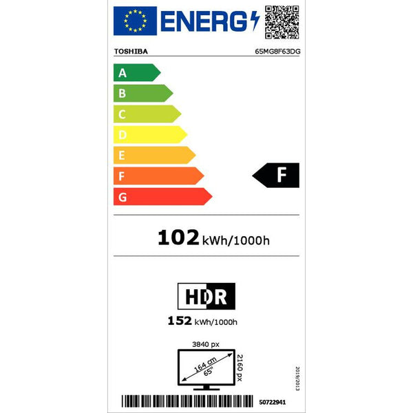 Smart TV Toshiba 65MG8F63DG 65" LED 4K Ultra HD