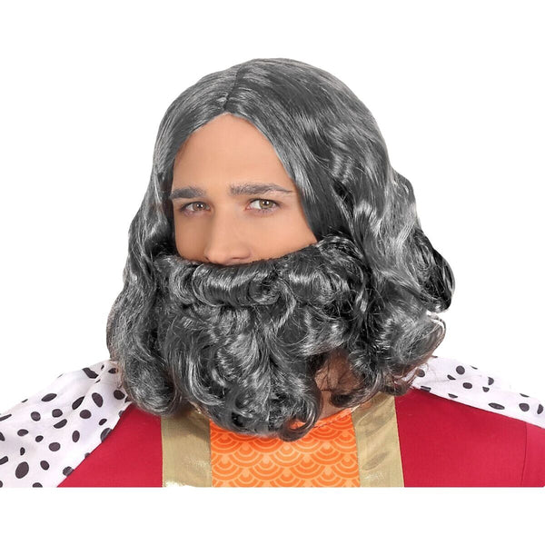 Perücke Grau