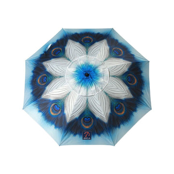 Sonnenschirm Blau Ø 200 cm SPF50+ Pfau