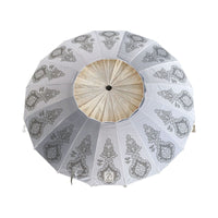 Sonnenschirm Weiß Ø 220 cm SPF50+ Boho