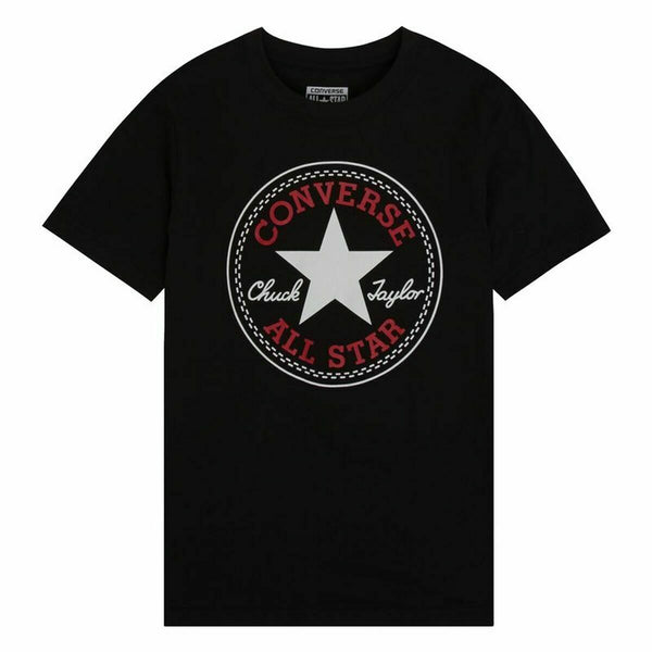 Kurzarm-T-Shirt Converse Schwarz 11-12 Jahre