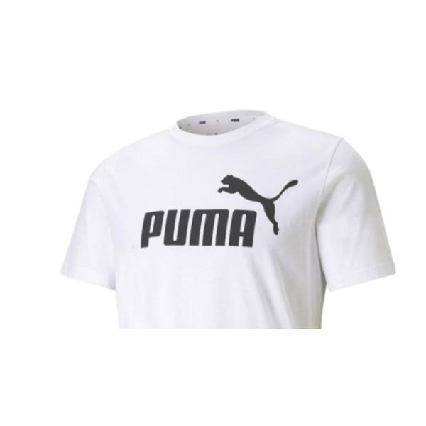 Kurzärmliges Sport T-Shirt Puma ESS LOGO TEE 586666 02 Weiß