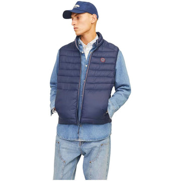 Steppweste für Männer Jack & Jones JJESPRINT BODYWARMER COLLAR NOOS 12258457 Marineblau