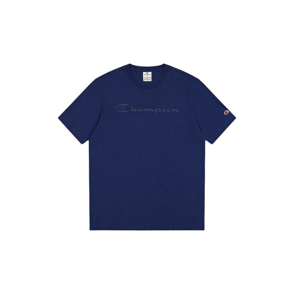 Herren Kurzarm-T-Shirt Champion CHAMPION SS TEE 220273 Marineblau
