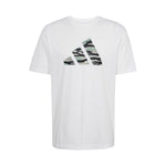Herren Kurzarm-T-Shirt Adidas M C CAMO LOGO T JI6770 Weiß