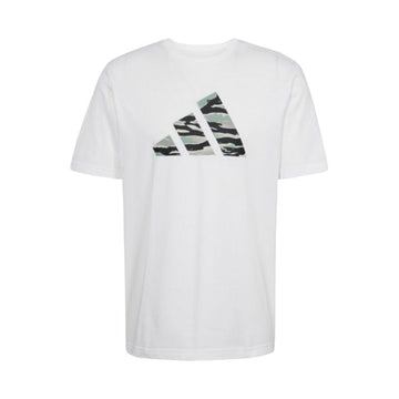 Herren Kurzarm-T-Shirt Adidas M C CAMO LOGO T JI6770 Weiß