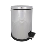 Papierkorb mit Pedal Confortime Silberfarben Metall