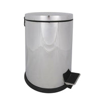 Papierkorb mit Pedal Confortime Silberfarben Metall