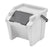 Recycling Papierkorb Tontarelli Moda Weiß Stapelbar 28 L