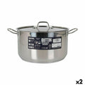 Kochtopf mit Deckel Quttin Hotel Stahl ø 30 x 17 cm (2 Stück)