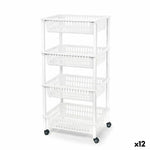Gemüsewagen Tontarelli Mito 4 Kunststoff Weiß 40 x 29 x 62 cm (12 Stück)