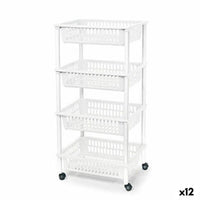 Gemüsewagen Tontarelli Mito 4 Kunststoff Weiß 40 x 29 x 62 cm (12 Stück)