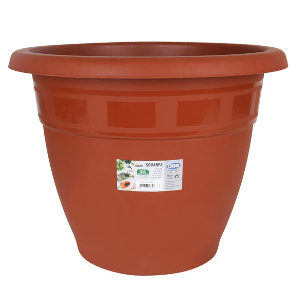 Blumentopf Dem Squares kreisförmig Braun 47,5 x 3,67 cm (6 Stück)