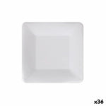 Geschirr-Set Algon Einwegartikel Weiß Pappe karriert 18 cm (36 Stück)