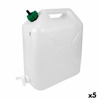 Karaffe EDA Wasserhahn Extrastarke 20 L 36 x 17 x 44 cm (5 Stück)