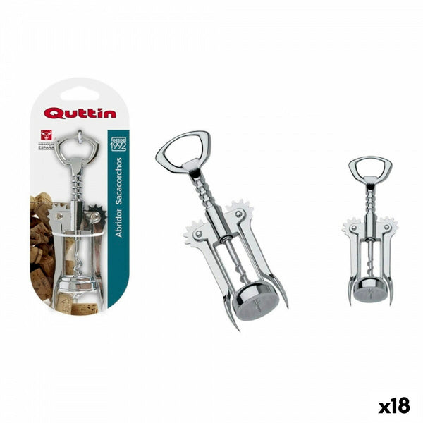 Flaschenöffner mit Korkenzieher Quttin Edelstahl 16,5 cm (18 Stück)