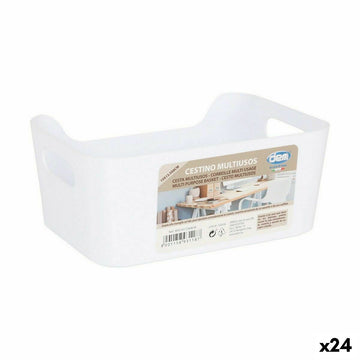 Mehrzweckkorb Dem Weiß 19 x 13,5 x 8 cm (24 Stück)