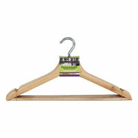 Aufhänger-Set Confortime Antirutsch Braun Holz 3 Stücke (24 Stück)