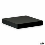 Regale Confortime Schwarz Holz MDF 23,5 x 23,5 x 3,8 cm (6 Stück)