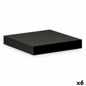 Regale Confortime Schwarz Holz MDF 23,5 x 23,5 x 3,8 cm (6 Stück)