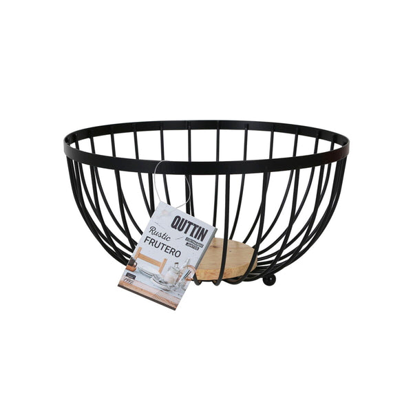Obstschale Confortime Rustic Schwarz 25 x 25 x 13 cm 390 cm (12 Stück)