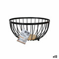 Obstschale Confortime Rustic Schwarz 25 x 25 x 13 cm 390 cm (12 Stück)