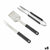 Grillwerkzeug-Set Algon 3 Stücke (8 Stück)