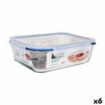 Lunchbox hermetisch Quttin   rechteckig 2,6 L (6 Stück)