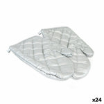 Backofenhandschuh Quttin Silberfarben 25 x 16 x 24 cm Satz 2 Stücke (24 Stück)