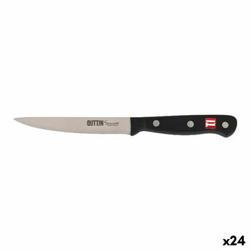 Gemüseschälmesser Quttin Schwarz Silberfarben 12 cm (24 Stück)