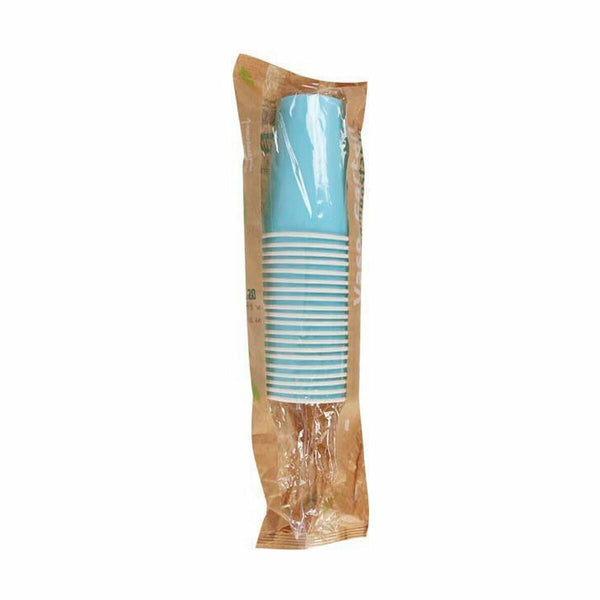 Gläserset Algon Einwegartikel Pappe Blau 20 Stücke 220 ml (20 Stück)