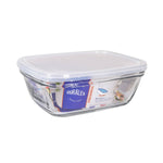 Rechteckige Lunchbox mit Deckel Duralex Freshbox Durchsichtig 1,7 L 21,5 x 16,5 x 8 cm (6 Stück)