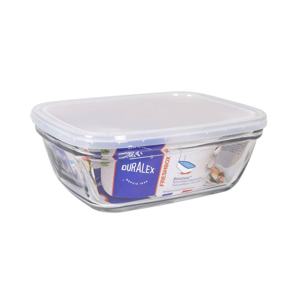 Rechteckige Lunchbox mit Deckel Duralex Freshbox Durchsichtig 1,7 L 21,5 x 16,5 x 8 cm (6 Stück)