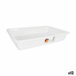 Set mit Organizer-Tabletts Dem Bob Weiß 8,6 L 50 x 34 x 8 cm (12 Stück)
