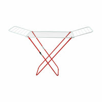Faltbarer Wäscheständer Supernet Weiß Rot 127 x 50 x 2 cm (6 Stück)