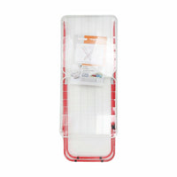Faltbarer Wäscheständer Supernet Weiß Rot 127 x 50 x 2 cm (6 Stück)