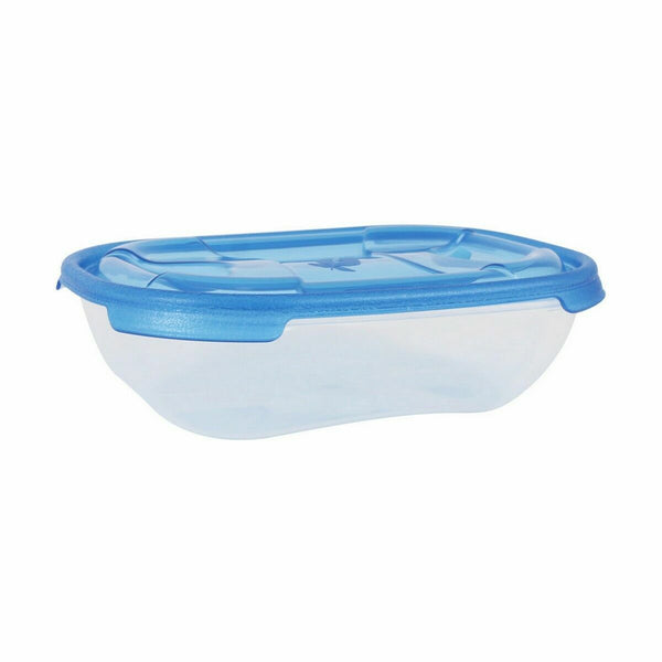 Lunchbox-Set Tontarelli Nuvola 500 ml Blau rechteckig 4 Stücke (12 Stück)