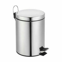 Mülleimer mit Pedal Confortime Silberfarben 5 L (6 Stück)