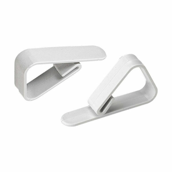 Tischdeckenklammer Algon Satz Weiß 10 Stücke 3,90 x 1,30 x 5,50 cm (24 Stück)