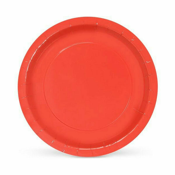 Geschirr-Set Algon Einwegartikel Pappe Rot 10 Stücke 20 x 20 x 1,5 cm (36 Stück)