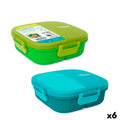 Lunchbox hermetisch ThermoSport 3 Fächer karriert 900 ml (6 Stück)