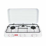 Gaskocher Algon mit Deckel Weiß 5400 W 55 x 7 x 32 cm (2 Stück)