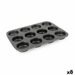 Törtchenform Quttin 29 x 22 x 2,2 cm Perforiert 8 Stück