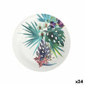 Geschirr-Set Algon Einwegartikel Pappe Tropical 8 Stücke 23 cm (24 Stück)