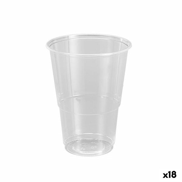 Mehrweg-Gläser-Set Algon Kunststoff Durchsichtig 12 Stücke 500 ml (18 Stück)