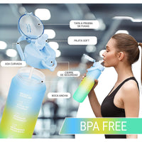 Wasserflasche Bewinner Bunt 800 ml 7,3 x 7,3 x 23,5 (12 Stück)