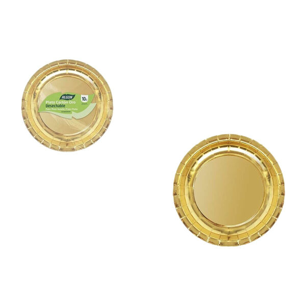 Geschirr-Set Algon Gold 20 cm 10 Stücke (18 Stück)