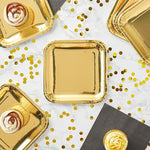 Geschirr-Set Algon Gold 26 cm 3 Stücke (18 Stück)