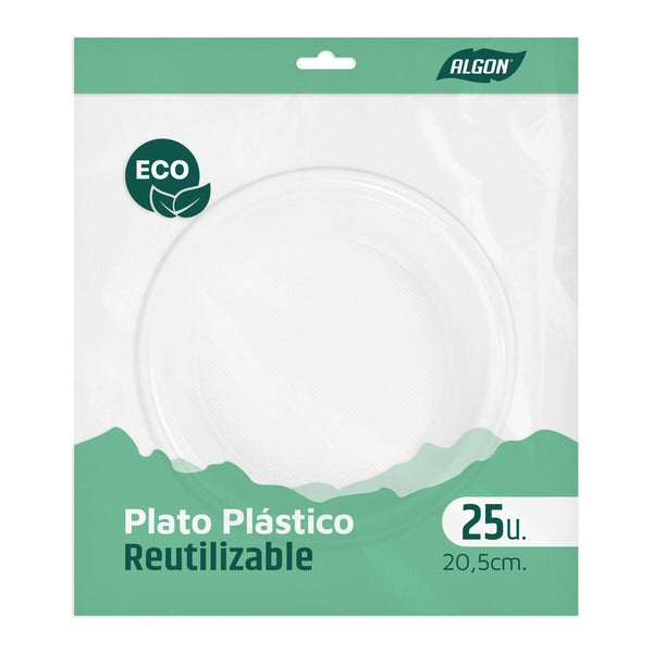 Geschirr-Set Algon Kunststoff 20,5 cm 25 Stücke (12 Stück)