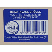 Flacher Teller Duralex Beau rivage Ø 23,5 cm (48 Stück)